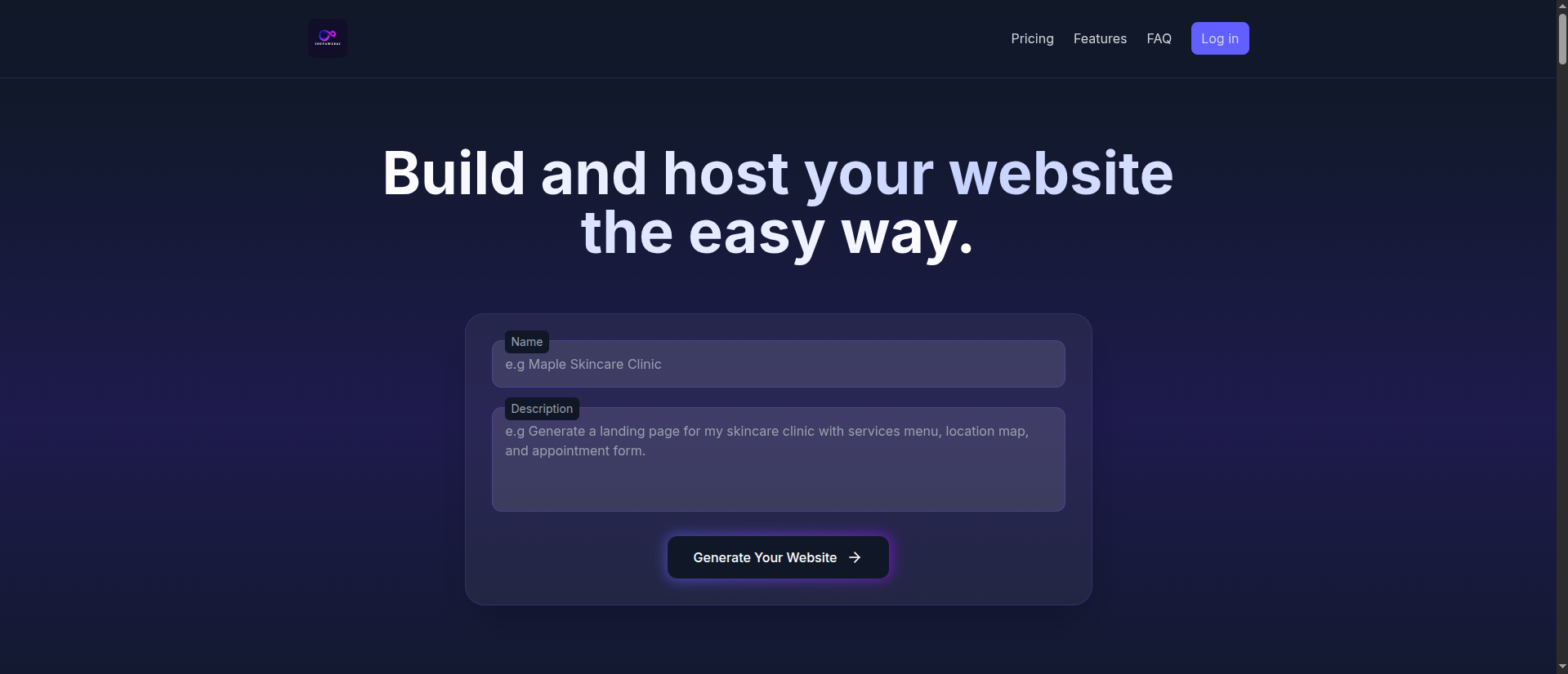 Screenshot: AI-powered analytics dashboard SaaS app